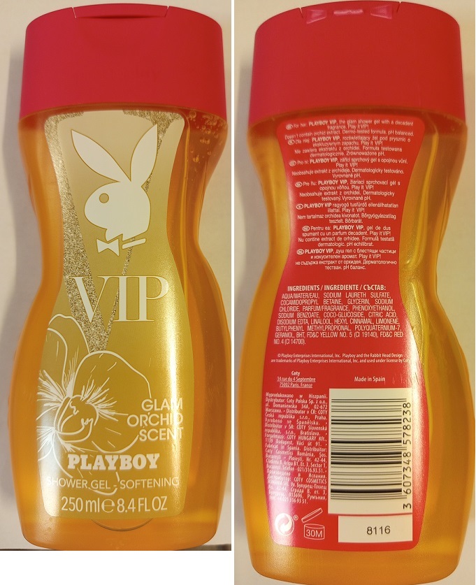 Sprchový gel VIP PLAYBOY, GLAM ORCHID SCENT, SHOWER GEL – SOFTENING: Fotografie