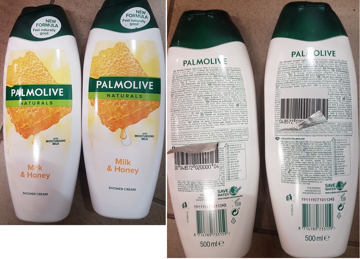 Sprchový krém PALMOLIVE NATURALS, Milk & Honey, SHOWER CREAM: Fotografie
