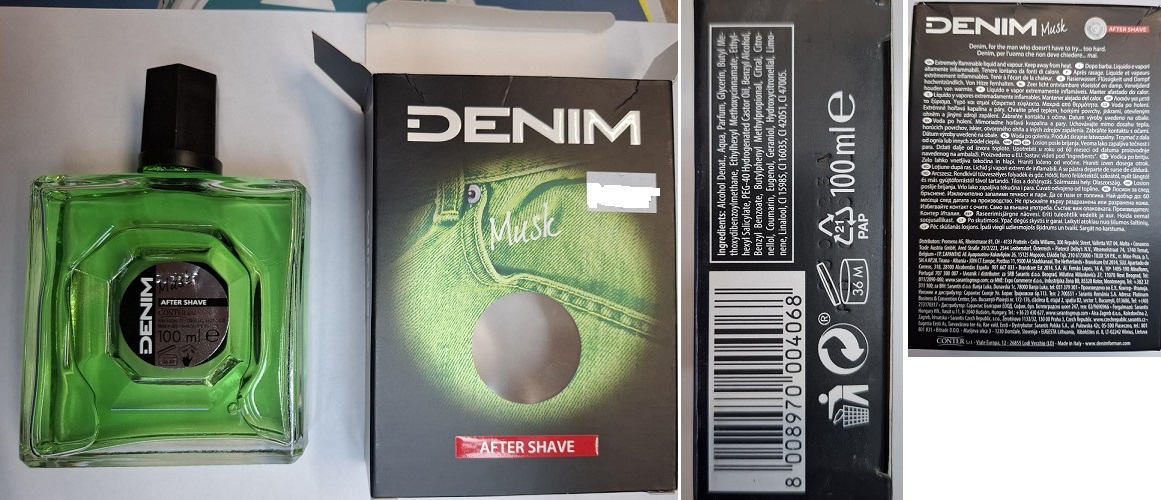Voda po holení DENIM Musk, AFTER SHAVE, 100 ml: Fotografie