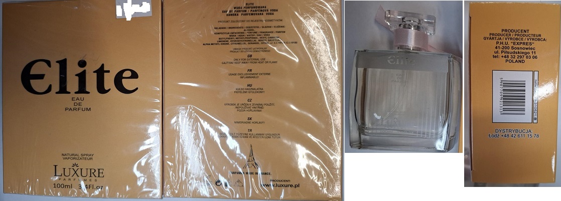 Elite, EAU DE PARFUM, LUXURE PARFUMES: Fotografie