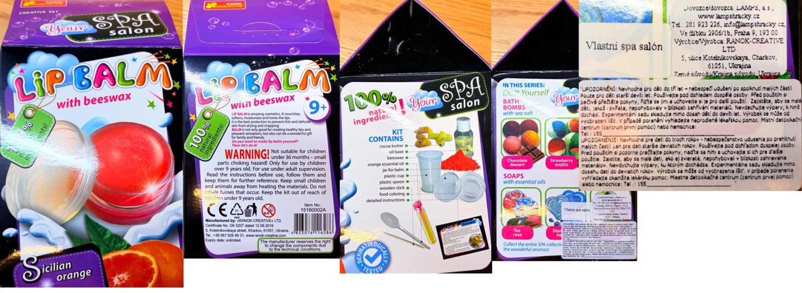 Sada na výrobu balzámu na rty LiP BALM with beeswax your SPA salon, Vlastní spa salón: Fotografie č. 1