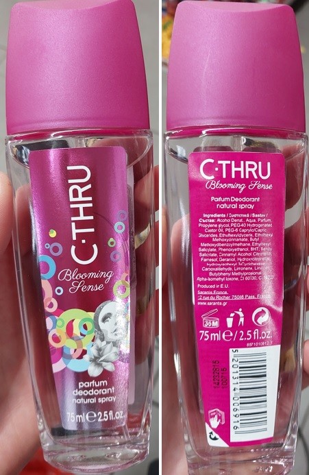 Deodorant C•THRU, Blooming Sense, parfum deodorant natural spray: Fotografie