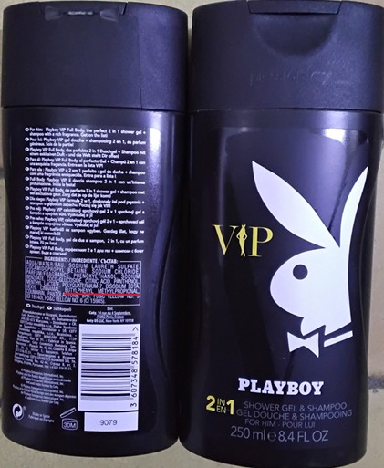 Sprchový gel a šampon PLAYBOY VIP, 2 IN 1, SHOWER GEL & SHAMPOO: Fotografie