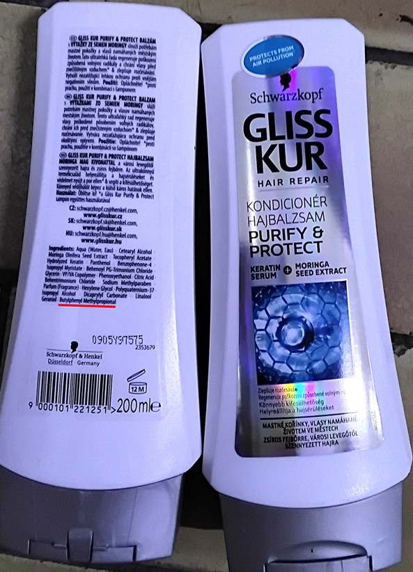 Kondicionér na vlasy Schwarzkopf, GLISS KUR, HAIR REPAIR, KONDICIONÉR: Fotografie