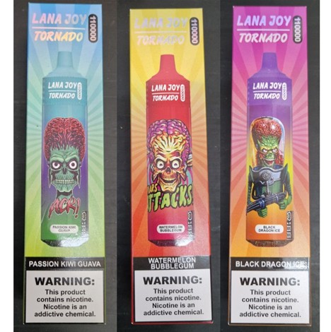 Jednorázová elektronická cigareta zn. LANA JOY TORNADO, 110000 PUFFS, NICOTINE 5 %, objem: 65 ml: Fotografie č. 2