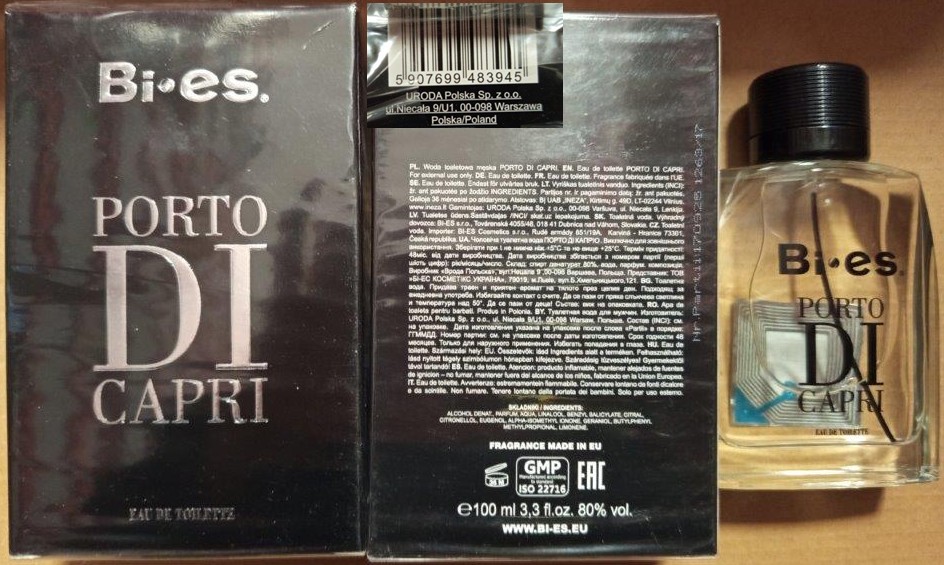 Toaletní voda Bi•es., PORTO DI CAPRI, EAU DE TOILETTE: Fotografie